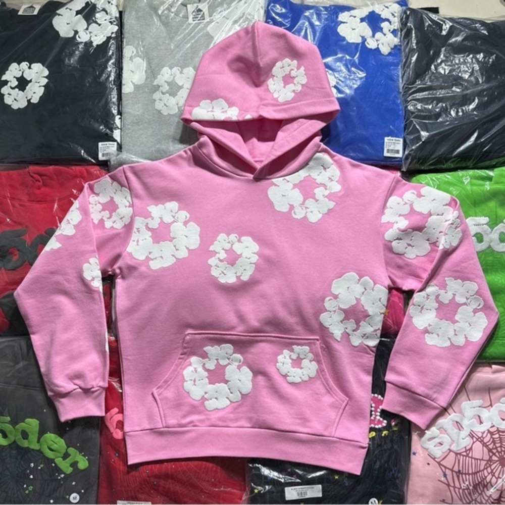 Denim Tears The Cotton Wreath Hoodie ‘Pink’